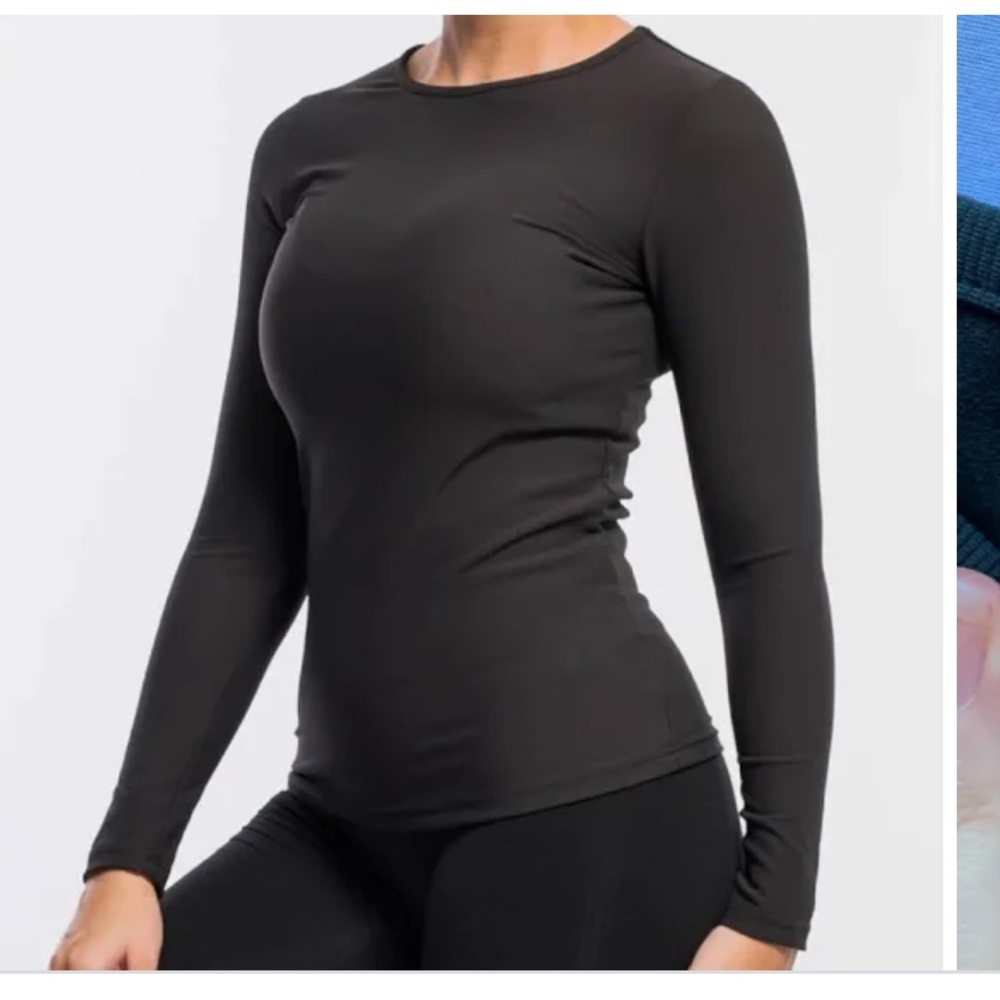 Gray echt stretch long sleeve xs